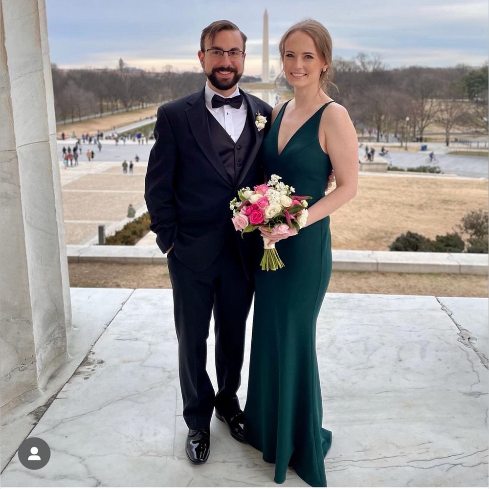BHLDN Jones Dress, Emerald Green (Size 6)